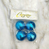Мини фотография Набор пластиковых шаров d-5 см 4 шт синий Посыпка из блесток Серпантин