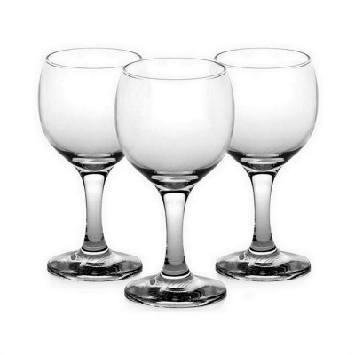 Набор стеклянных бокалов 3 предмета 220 мл для вина Bistro Pasabahce