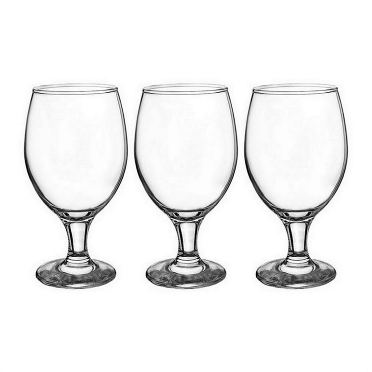 Набор стеклянный бокалов 3 предмета 330 мл для пива Bistro Pasabahce