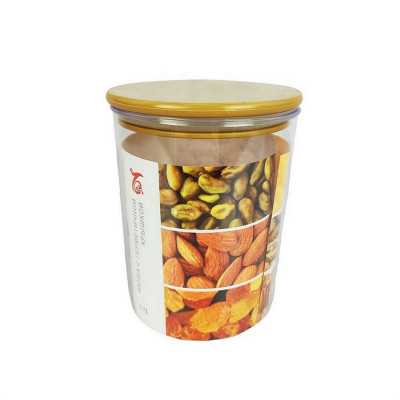Банка пластиковая для сыпучих продуктов 1,7 л 13х13х16,5 см герм крышка прозр Baizheng