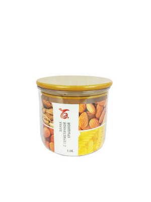 Банка пластиковая для сыпучих продуктов 1 л 13х13х11,5 см герм крышка прозрач Baizheng Банка пластиковая для сыпучих продуктов 1 л 13х13х11,5 см герм крышка прозрач Baizheng