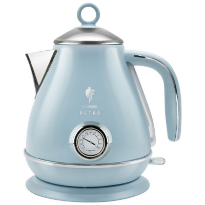 Чайник пластиковый электрический 1,7 л 2,2 кВт  голубой LE-1902/2 Retro Leonord (1/6).