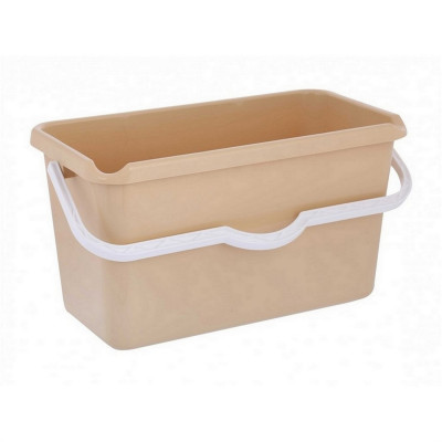 Ведро пластиковое 14 л 41,8х21,7х23,5 см прямоугольное со сливом микс Альтернатива