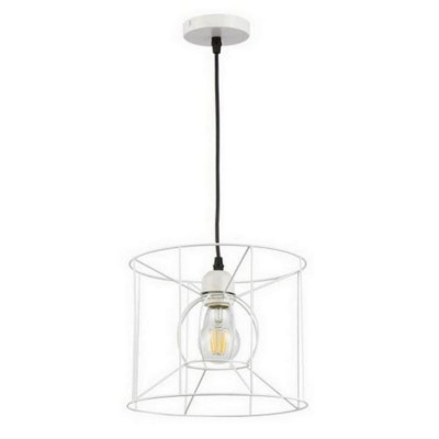 Люстра кухонная 1 плафон 25*80 см Е27 60Вт 4м2 плафон металл белый Baizheng