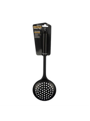 Шумовка нержавеющая сталь 34 cм non-stick ручка Classico Nero Mallony