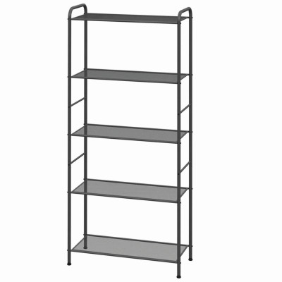 Стеллаж металлический 5-х ярусный 65,5х30х155,5 см графит Валенсия 25 ЗМИ