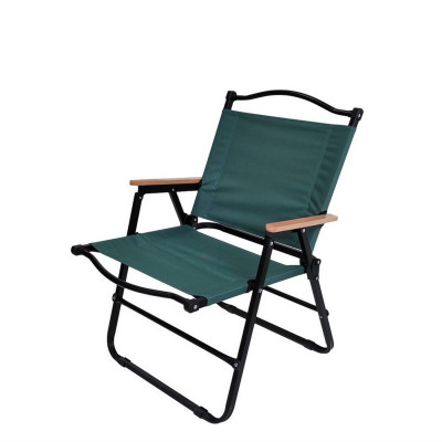 Стул со спинкой туристический складной 550х530х790 мм нагрузка 120 кг зеленый Baizheng