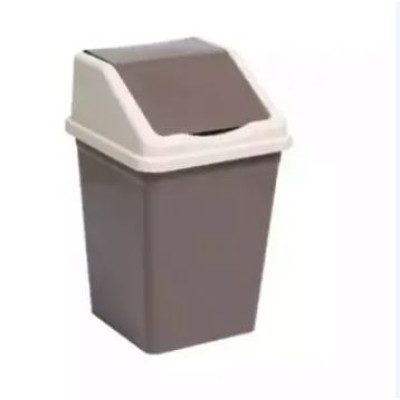 Ведро пластиковое для мусора 11 л с педалью бело-серый Violet Ведро пластиковое для мусора 11 л с педалью бело-серый Violet