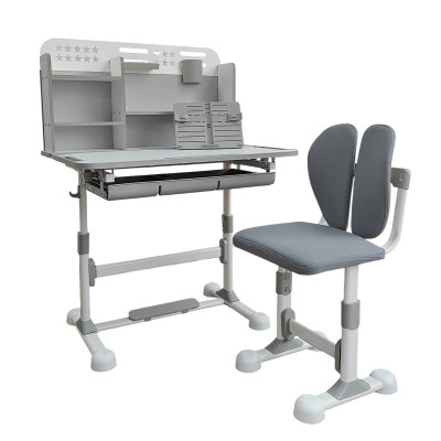 Комплект детский 119*80*70/48 см стол стульчик серый Baizheng Комплект детский 119*80*70/48 см стол стульчик серый Baizheng