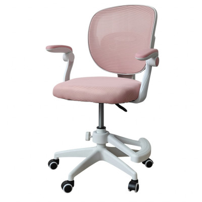 Стул металлический детский 88*51*42 см мягкое сиденье подставка для ног розовый Baizheng