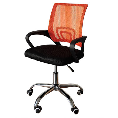 Кресло офисное 76*60*40 см до 120 кг сетка оранжевый Baizheng