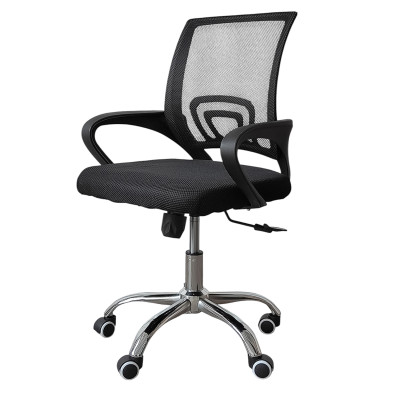 Кресло офисное 76*60*40 см до 120 кг сетка механизм качания черный Baizheng