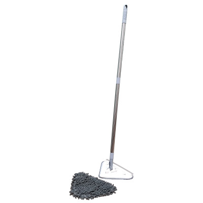 Швабра металлическая 153 см треугольная насадка микрофибра 27х17 см 2 шт Baizheng Швабра металлическая 153 см треугольная насадка микрофибра 27х17 см 2 шт Baizheng