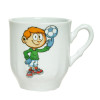 Мини фото Кружка фарфоровая 220 мл Юные футболисты Добрушский