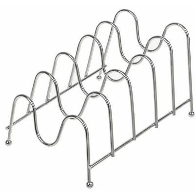 Сушилка металлическая для посуды 22*18,5*15,5 см на 5 предметов металлик Baizheng