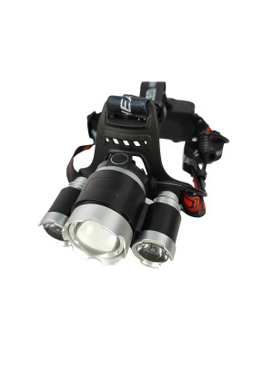 Фонарь налобный 5,9*8,2*3,7см 1600 мАч US аккум вращающаяся фокусировка 3 режима SY0 Baizheng