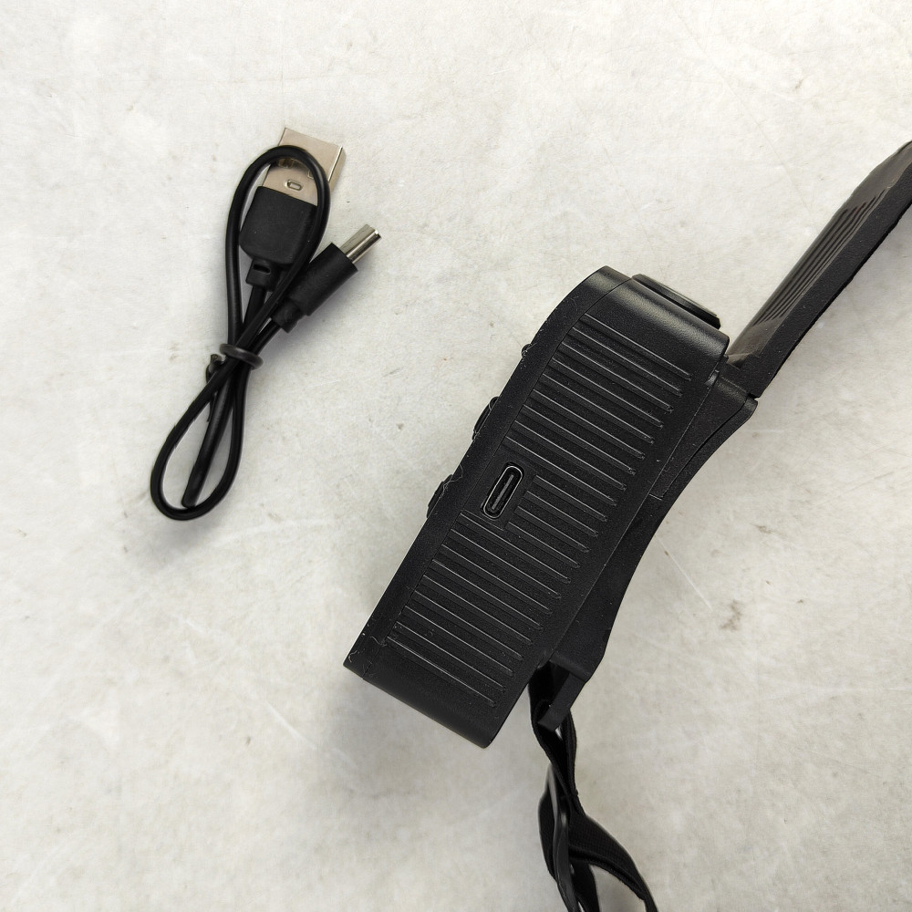 Фонарь налобный 29,2*3,1*3,5 см USB светодиодный BZ-788 Baizheng