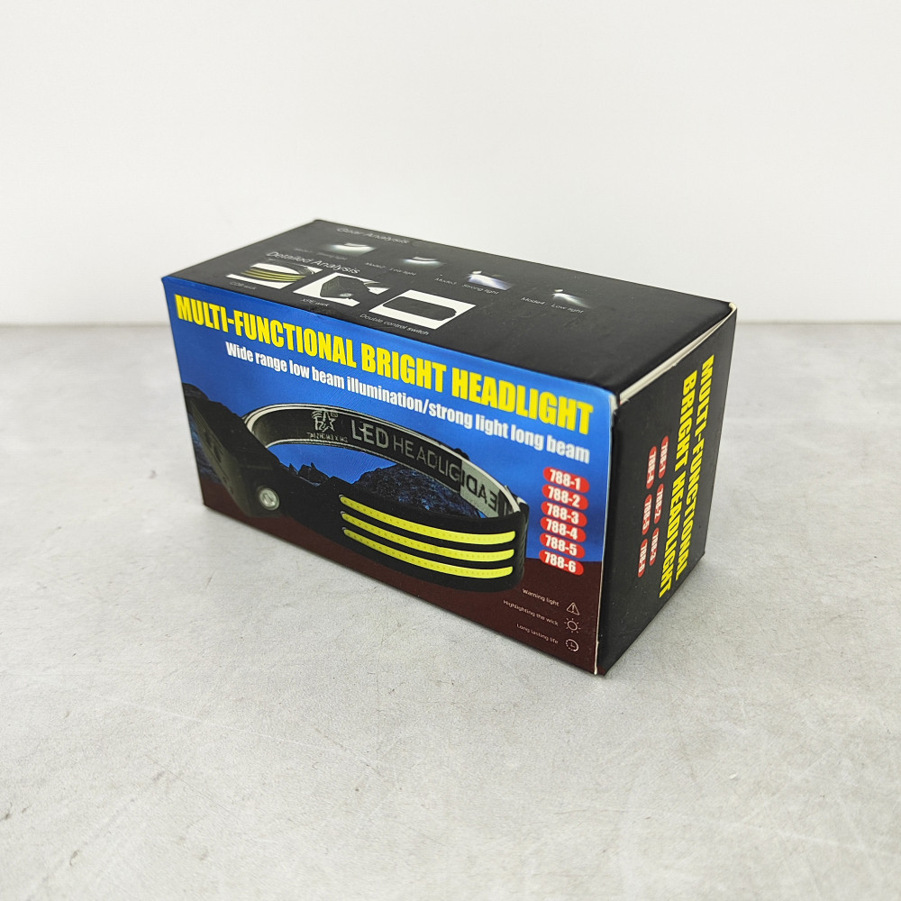 Фонарь налобный 29,2*4,2*3,5 см USB светодиодный BZ-788 Baizheng