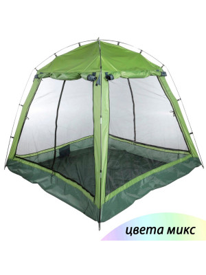 Палатка шатер 2-х местная 220х220х180 см микс Baizheng