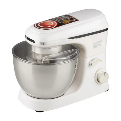 Миксер пластиковый 800 Вт стационарный планетарный 5 скор сталь чаша 5 л белый EN-265 Energy