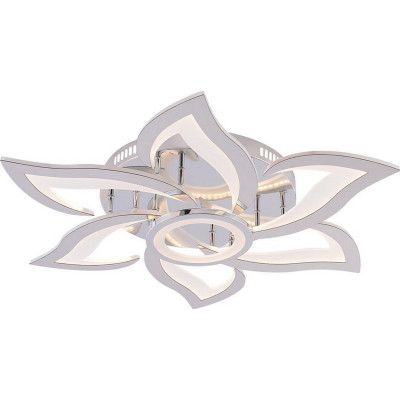 Люстра светодиодная 7 плафонов 74,5*7,5см 130Вт 6630LM 50м2 3 цвета пластик пульт хром Baizheng Люстра светодиодная 7 плафонов 74,5*7,5см 130Вт 6630LM 50м2 3 цвета пластик пульт хром Baizheng