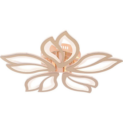 Люстра светодиодная 5 плафонов 60*8,6см 110Вт 4950LM 40м2 пульт пластик золото Baizheng Люстра светодиодная 5 плафонов 60*8,6см 110Вт 4950LM 40м2 пульт пластик золото Baizheng