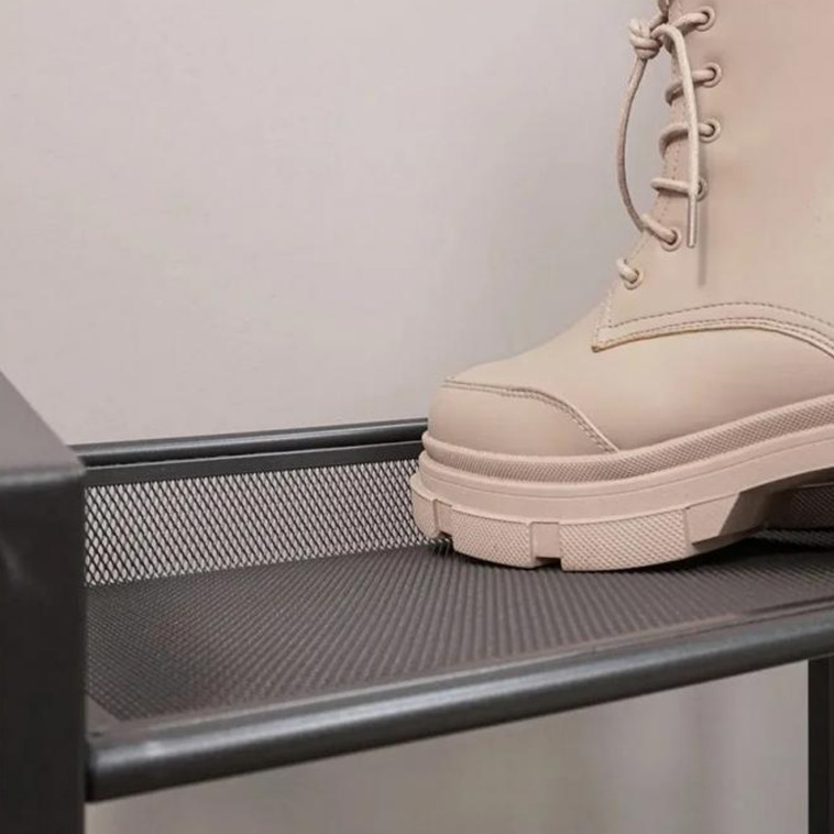 Картинка Подставка металлическая для обуви 3-х ярусная 67х27х61 см черный Торонто 23 ЗМИ