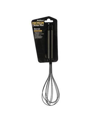 Венчик нержавеющая сталь 28,5х6,5 см ручка из non-stick Classico Nero Mallony Венчик нержавеющая сталь 28,5х6,5 см ручка из non-stick Classico Nero Mallony