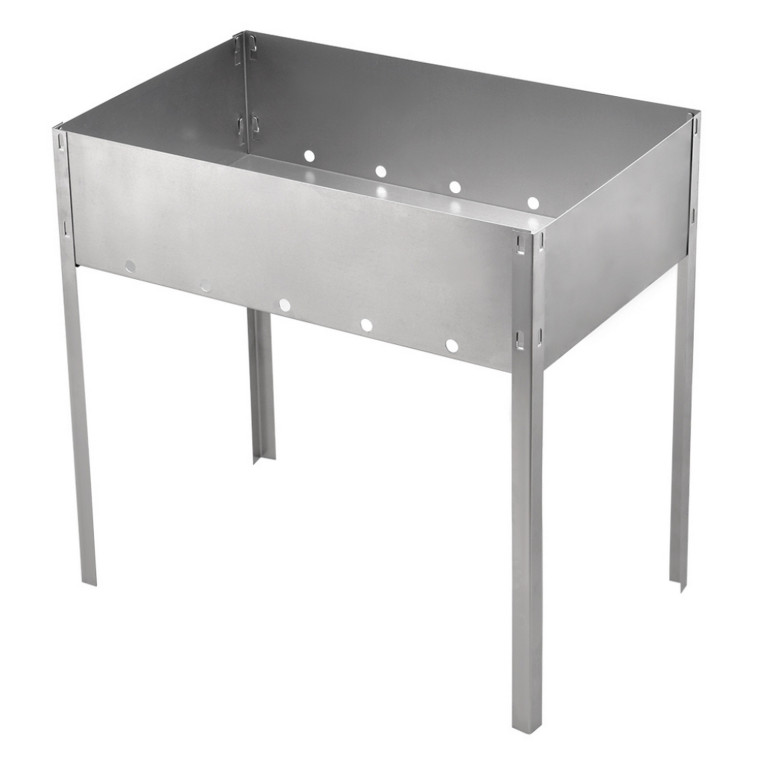 Мангал нерж сталь 40*25*40 см толщина металла 0,5 мм сумка Походный