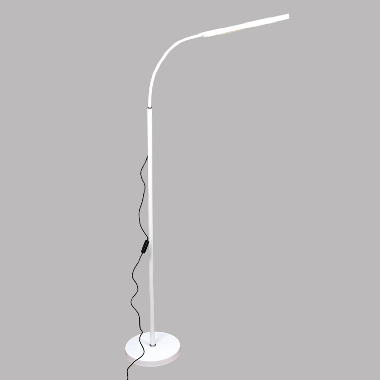 Торшер светодиодный 1 плафон 25х19х177 см 7Вт USB сгибается 4м2 3 света микс Baizheng