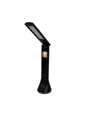 Лампа светодиодная настольная 19*27*8,2 см 5Вт 200LM USB аккум дисп календ черный Baizheng Лампа светодиодная настольная 19*27*8,2 см 5Вт 200LM USB аккум дисп календ черный Baizheng