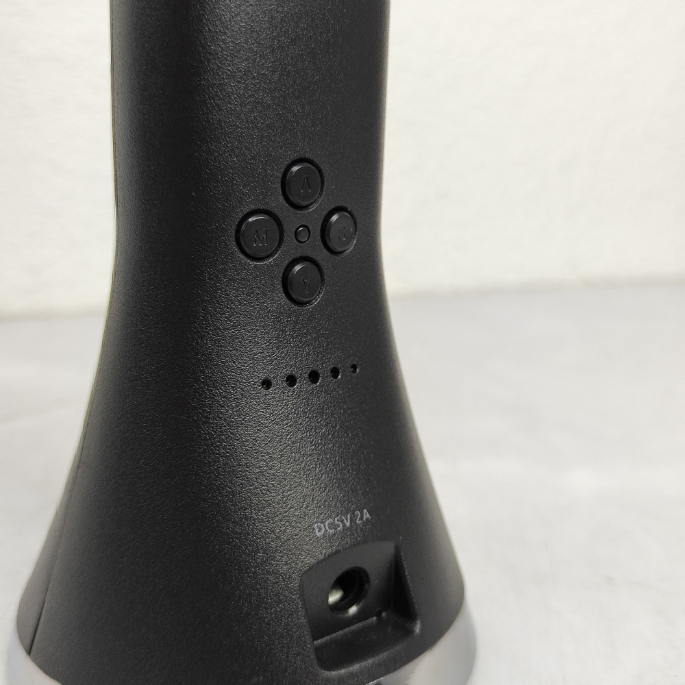 Лампа светодиодная настольная 19*27*8,2 см 5Вт 200LM USB аккум дисп календ черный Baizheng