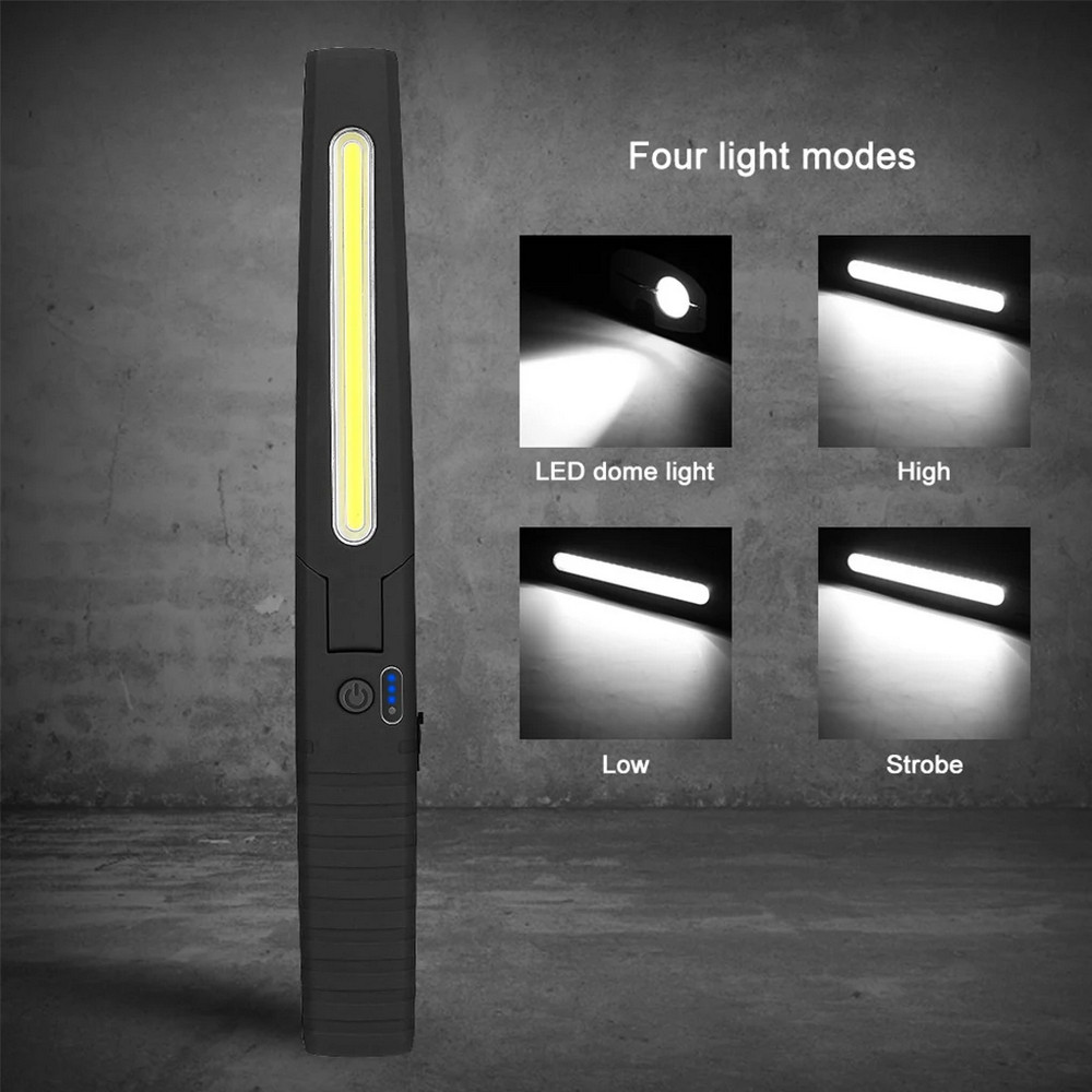 Фонарь кемпинговый  led 29,5х3,5х2,6 см складной 4 режима аккумуляторный USB черный Baizheng