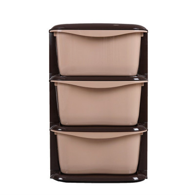 Комод пластиковый 3-х секционный 360х360х570 мм шоколад- кофе с молоком Домовой Ангарск Комод пластиковый 3-х секционный 360х360х570 мм шоколад- кофе с молоком Домовой Ангарск