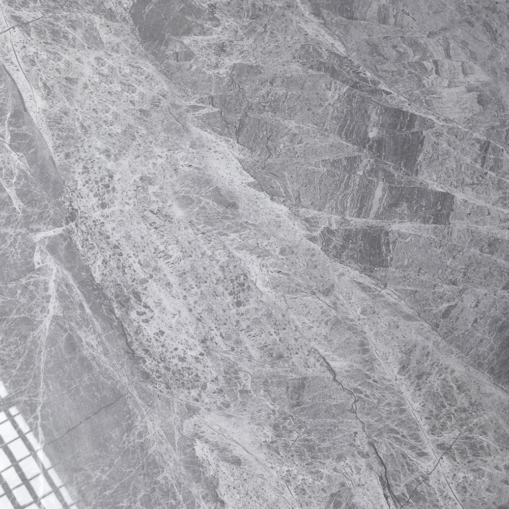 Стол керамогранит кухонный 130x80x75 см мрамор ножки металл черный + клей 8D 2 кор Baizheng