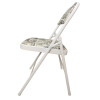 Мини картинка Стул металлический складной 960х470х450 мм мягкое сиденье черно-белый London Baizheng