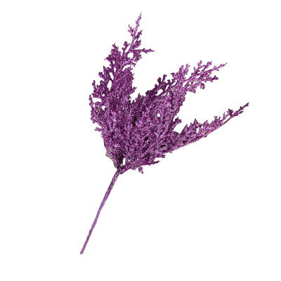 Ветка декоративная 25 см сиреневый Зимний танец