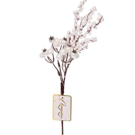 Ветка декоративная 33 см Снежное утро