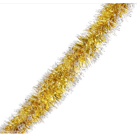 Мишура  d-9 см длина 2 м золото Восточный шик