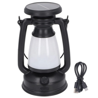 Фонарь кемпинговый 15*9.5см 19Led 1200мАч аккум USB солнечная батарея микс LY16A Baizheng