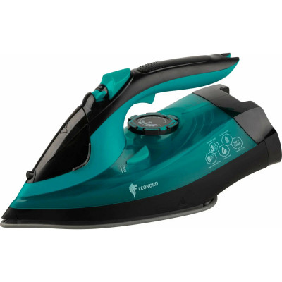 Утюг 3,1 Вт тефлоновая подошва 22,9 см пар удар спрей самоочистка белый бронза LE-1802 Leonord