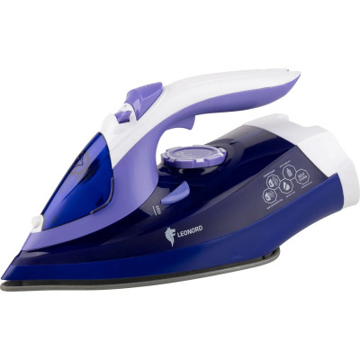 Утюг 3,1 Вт тефлоновая подошва 22,9 см пар удар спрей самоочистка белый бронза LE-1802 Leonord Утюг 3,1 Вт тефлоновая подошва 22,9 см пар удар спрей самоочистка белый бронза LE-1802 Leonord