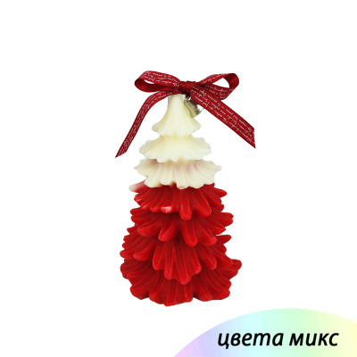 Свеча новогодняя 14 см Елочка микс NP-3050 Fex