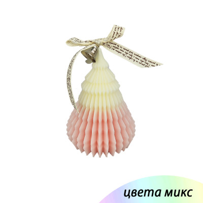 Свеча новогодняя 11 см Елочка микс NP-3052 Fex