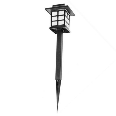 Фонарь садовый 8,6*38 см солнечная батарея 600 мАч черный Пламя Baizheng Фонарь садовый 8,6*38 см солнечная батарея 600 мАч черный Пламя Baizheng