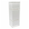 Мини картинка Шкаф пластиковый 19,5х15,9х55 см угловой снежно-белый Hilton Left Berossi