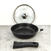 Мини фотография Сковорода алюминиевая 22 см съемная ручка стекл крышка под упак Универсальная Гранит Горница
