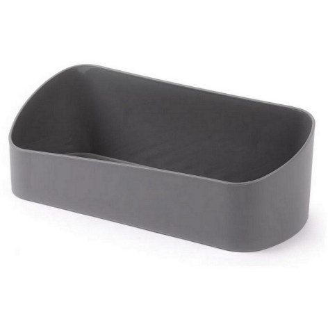 Полка пластиковая для ванной 26х12х9 см на скотче серый Альтернатива