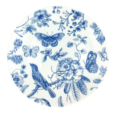 Тарелка стеклокерамическая десертная 19 см Лазурный сад Коралл