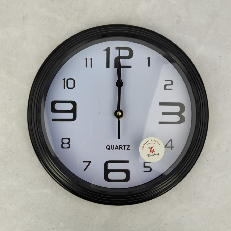 Фото Часы пластиковые настенные 26 см микс BZ-A2612 Baizheng